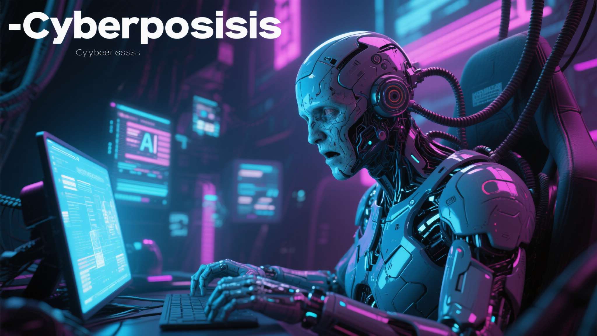赛博精神病（Cyberpsychosis），原为赛博朋克文化中的概念，指人类因过